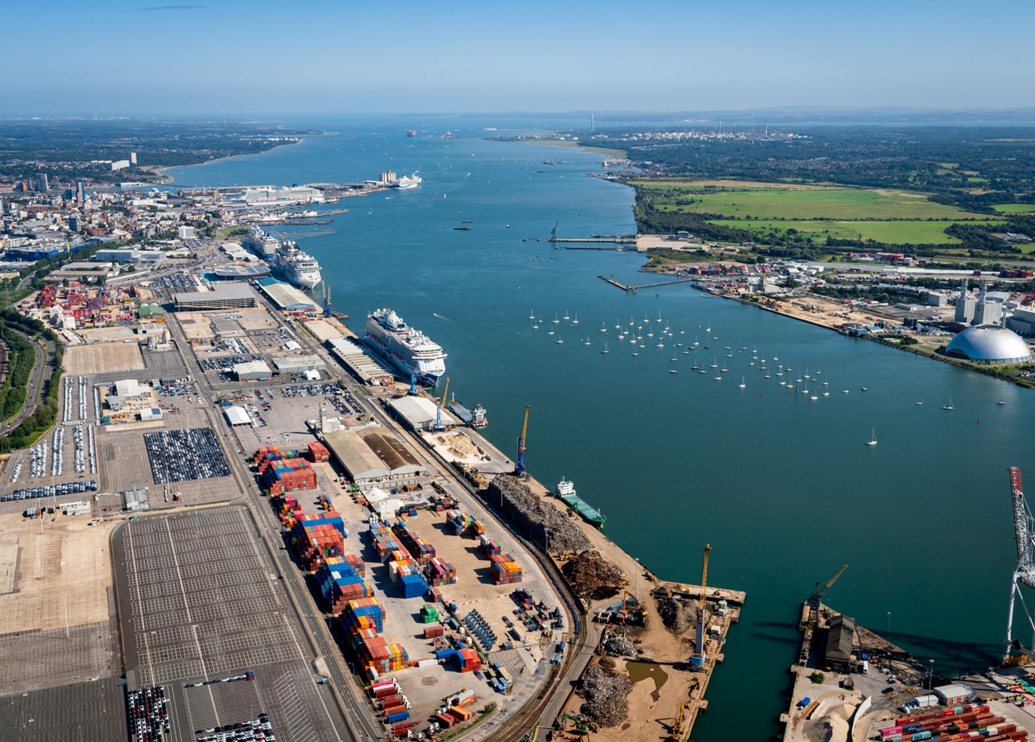 View from King George V Docks - Western Docks