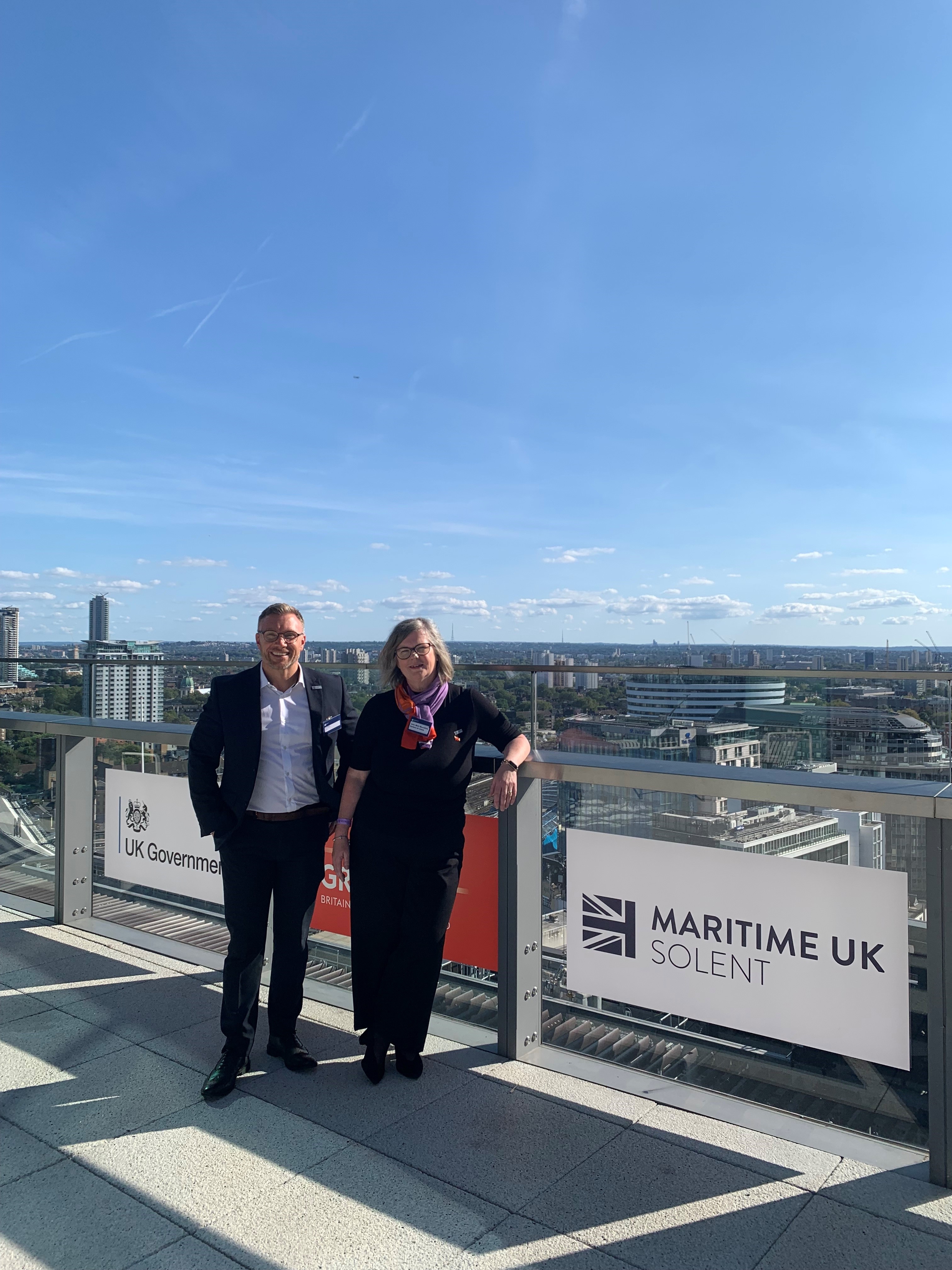 Stuart Baker and Anne-Marie Mountifield at London International Shipping Week